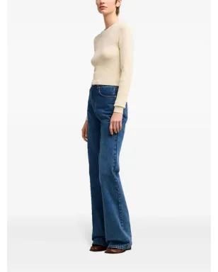 AMI Paris Ami de Coeur コットン混紡トップス - ネュートラルカラー - サムネイル3