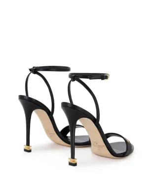 Elisabetta Franchi サンダル ロゴプレート レザー ブラック - サムネイル3