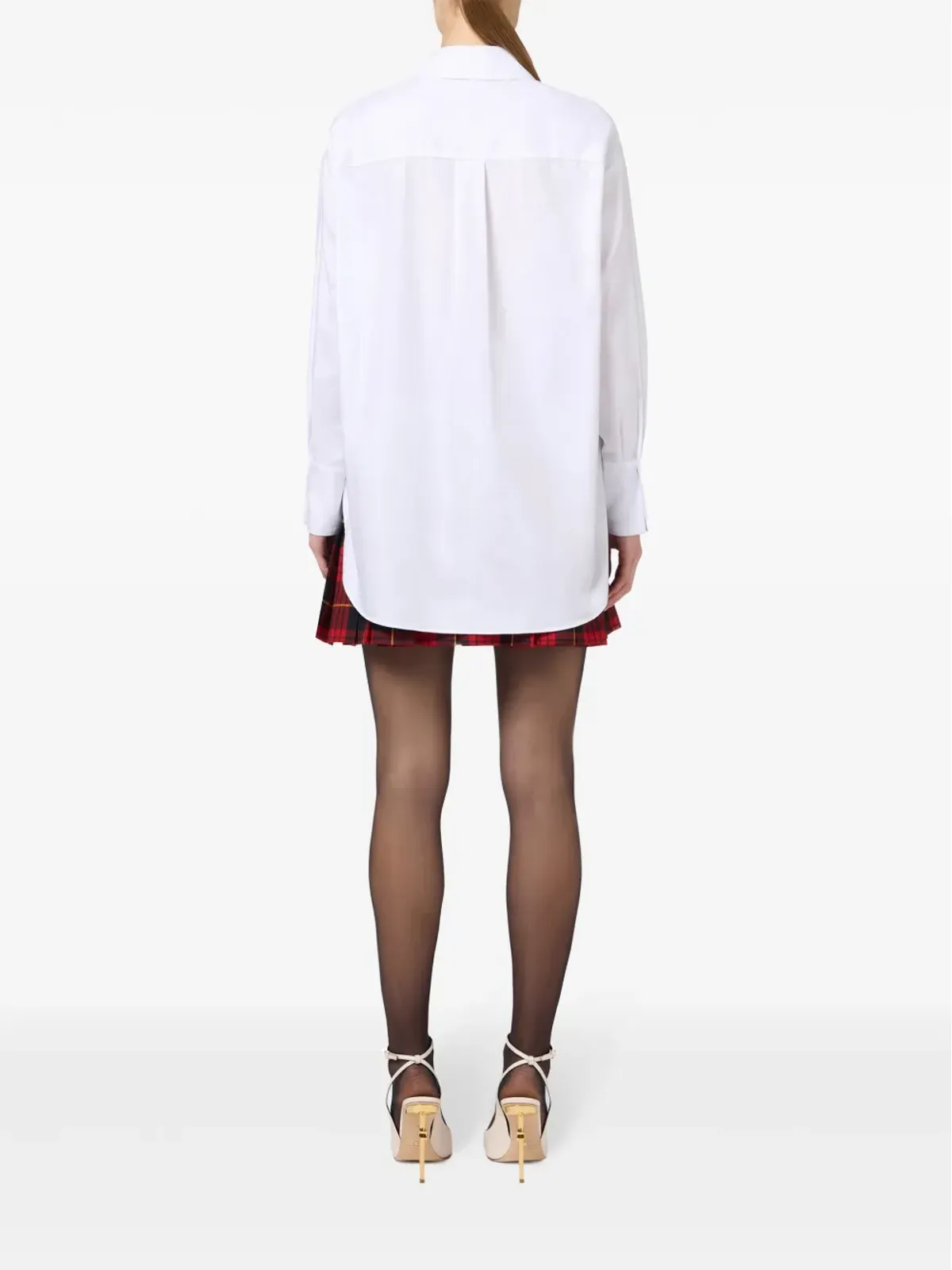 Elisabetta Franchi ロゴプリント コットン シャツ - White - 画像3