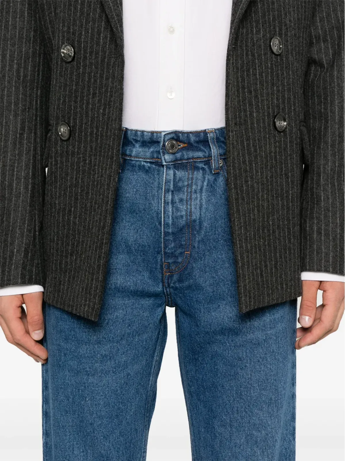 AMI Paris ストレートレッグ コットンデニムジーンズ - 画像5