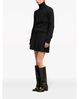 AMI Paris ブラッシュドエフェクト コットン セーター ブラック - サムネイル3