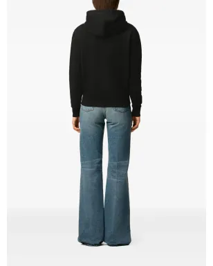 AMI Paris Ami De Coeur ジップファスナー付き オーガニックコットン スウェットシャツ - ブラック - サムネイル5