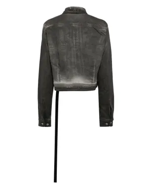 Rick Owens DRKSHDW ケープ袖デニムジャケット - グレー - サムネイル2
