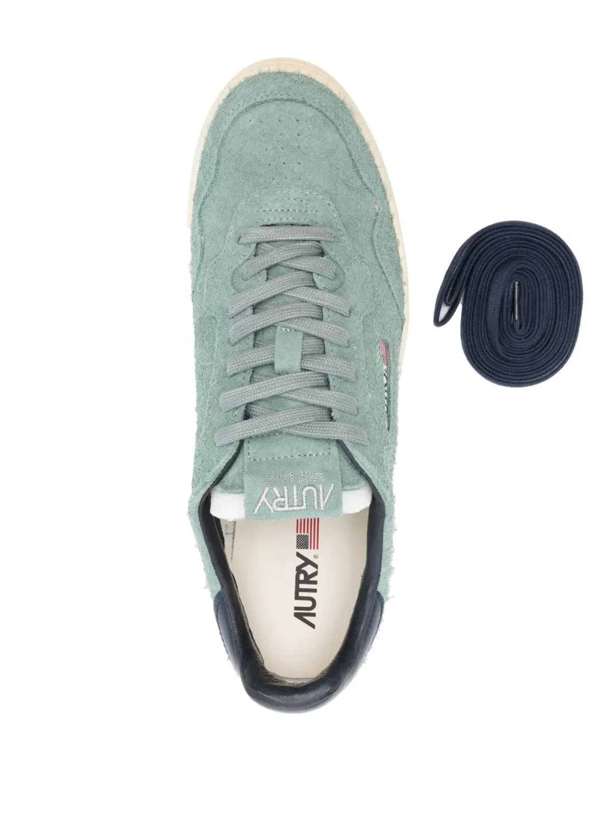 Autry Medalist Low suede sneakers - Green - 画像4