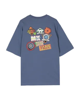 Maison Kitsuné Surf Collage コットンTシャツ - ブルー - サムネイル2