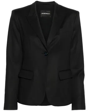 Emporio Armani シングルブレスト ブレザー ブルー - サムネイル1