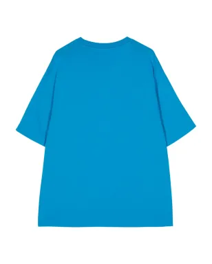 Maison Kitsuné Go Fasterプリント コットンTシャツ - ブルー - サムネイル2