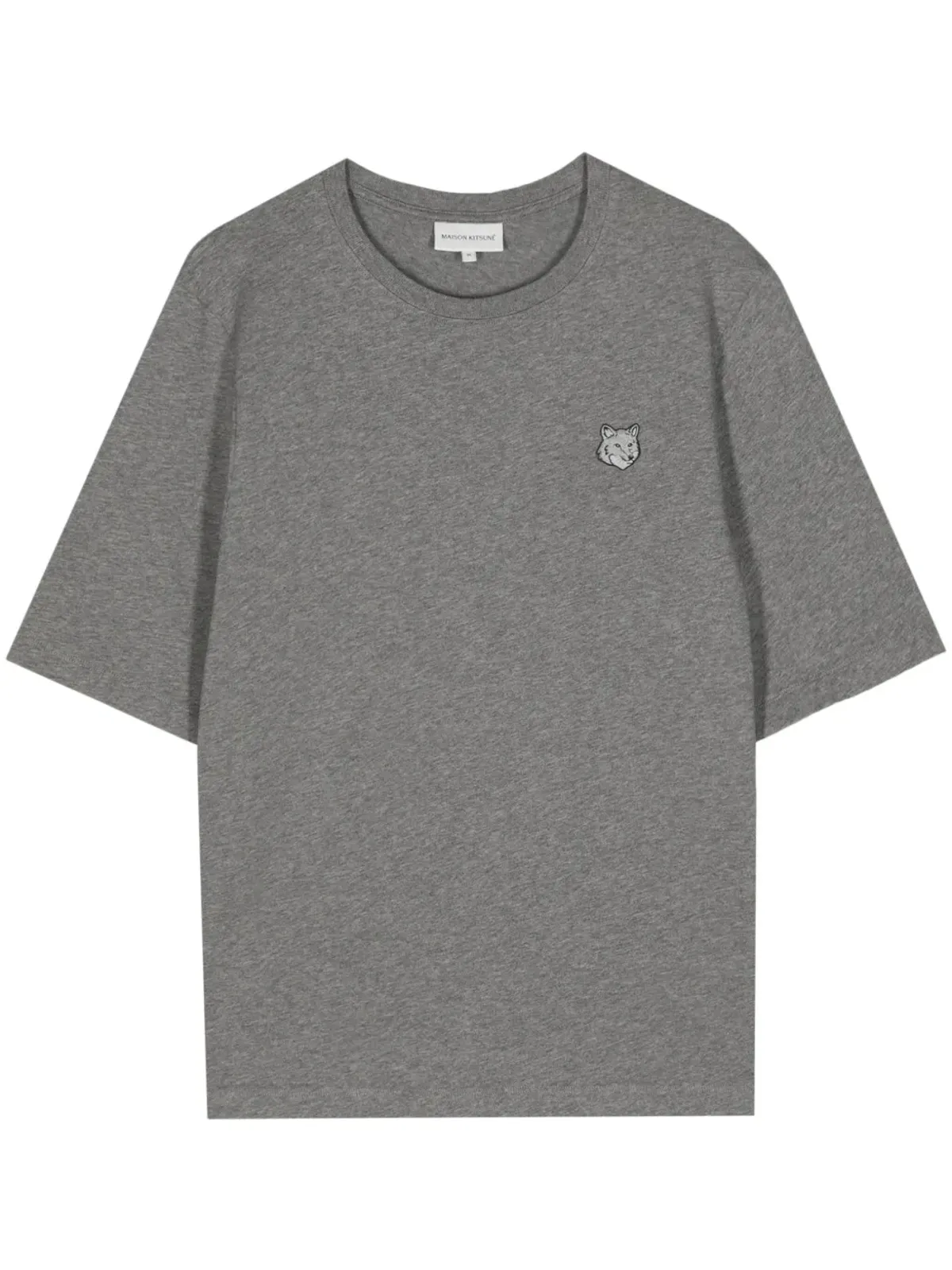 Maison Kitsuné Fox Head コットンTシャツ - グレー - 画像1