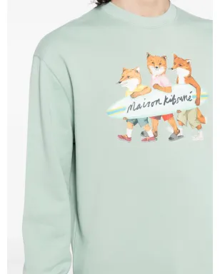 Maison Kitsuné サイン入りフォックスモチーフ コットンセーター - サムネイル5