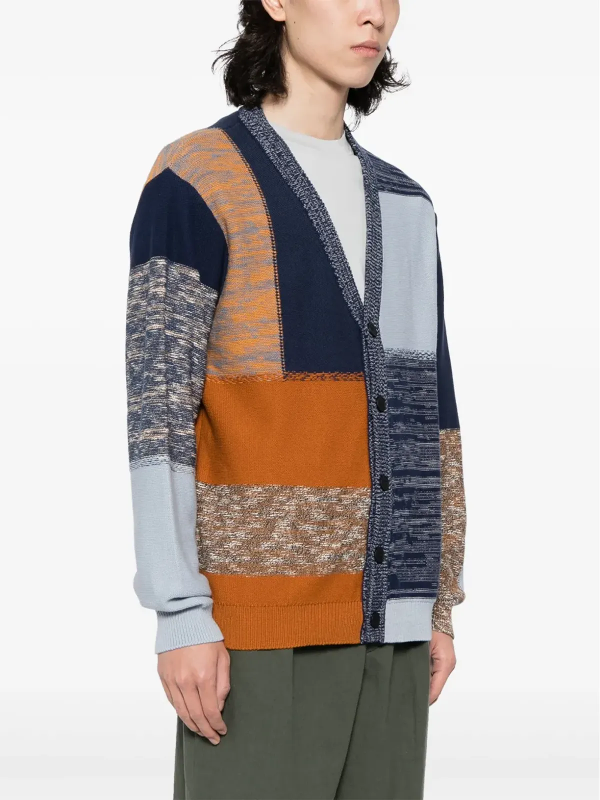 Maison Kitsuné Vネックニットカーディガン - 画像3