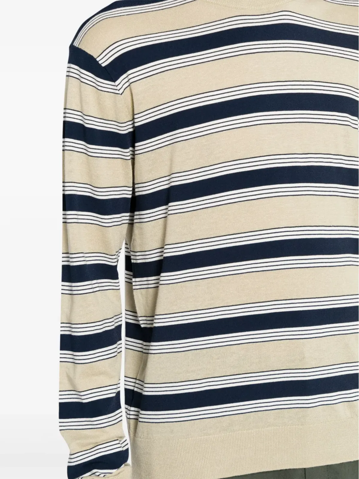 Maison Kitsuné ストライプ柄 コットン混紡セーター - ニュートラル系 - 画像5