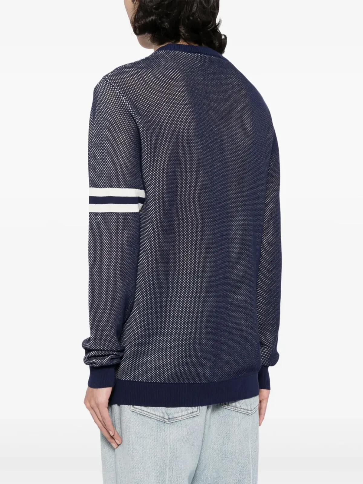 Maison Kitsuné フラッシュフォックス メッシュ ジャンパー - ブルー - 画像4