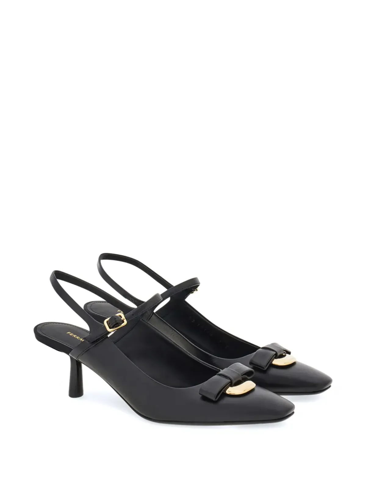Ferragamo 55mmドロップボウパンプス - 画像2