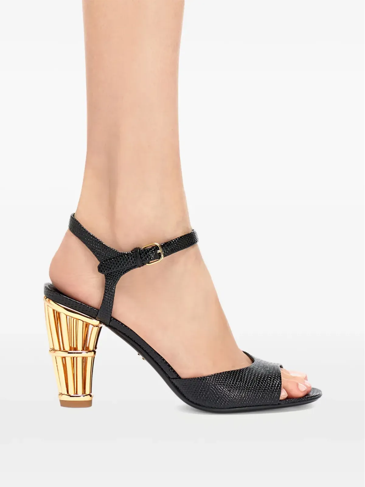 Ferragamo Cage 85mm レザーサンダル - ブラック - 画像5