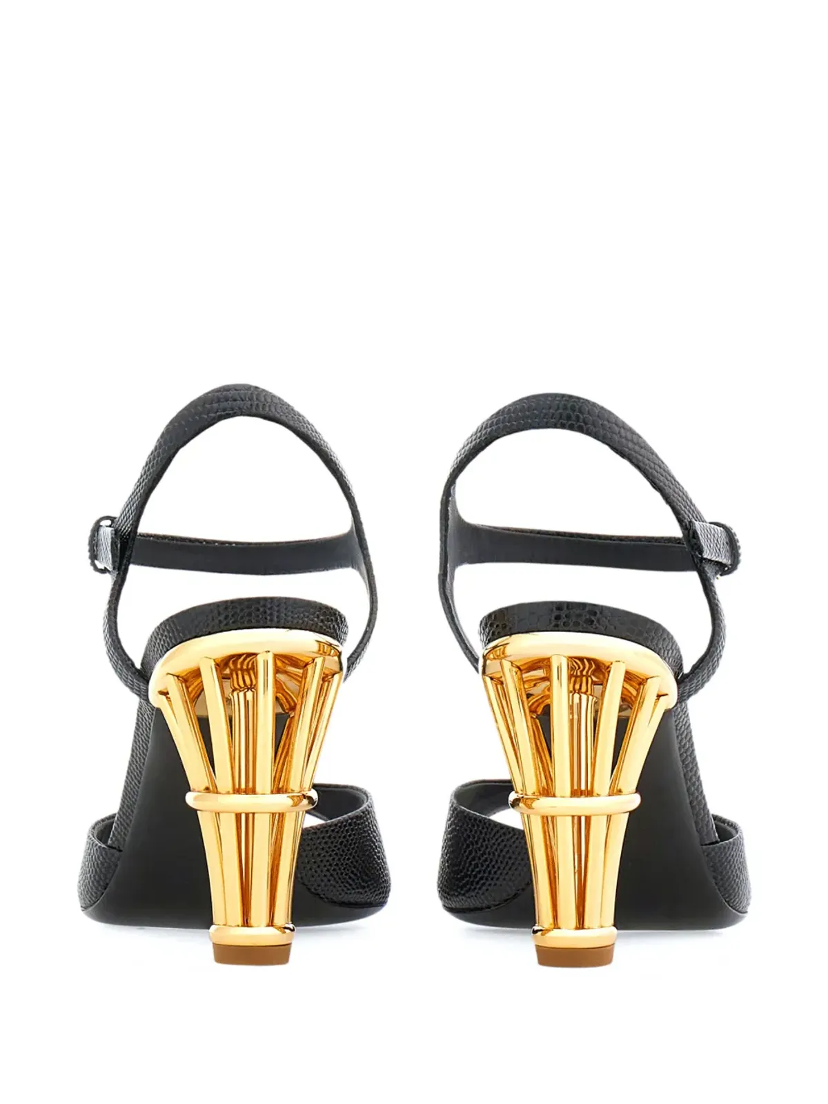 Ferragamo Cage 85mm レザーサンダル - ブラック - 画像3