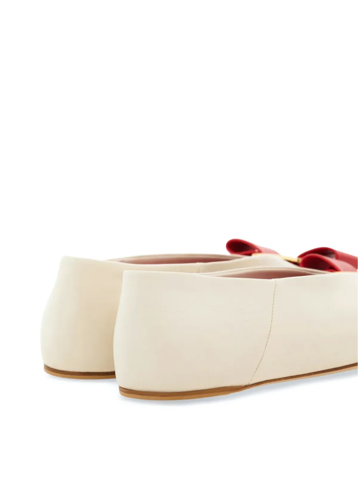 Ferragamo Vara レザー バレリーナシューズ - ホワイト - 画像3
