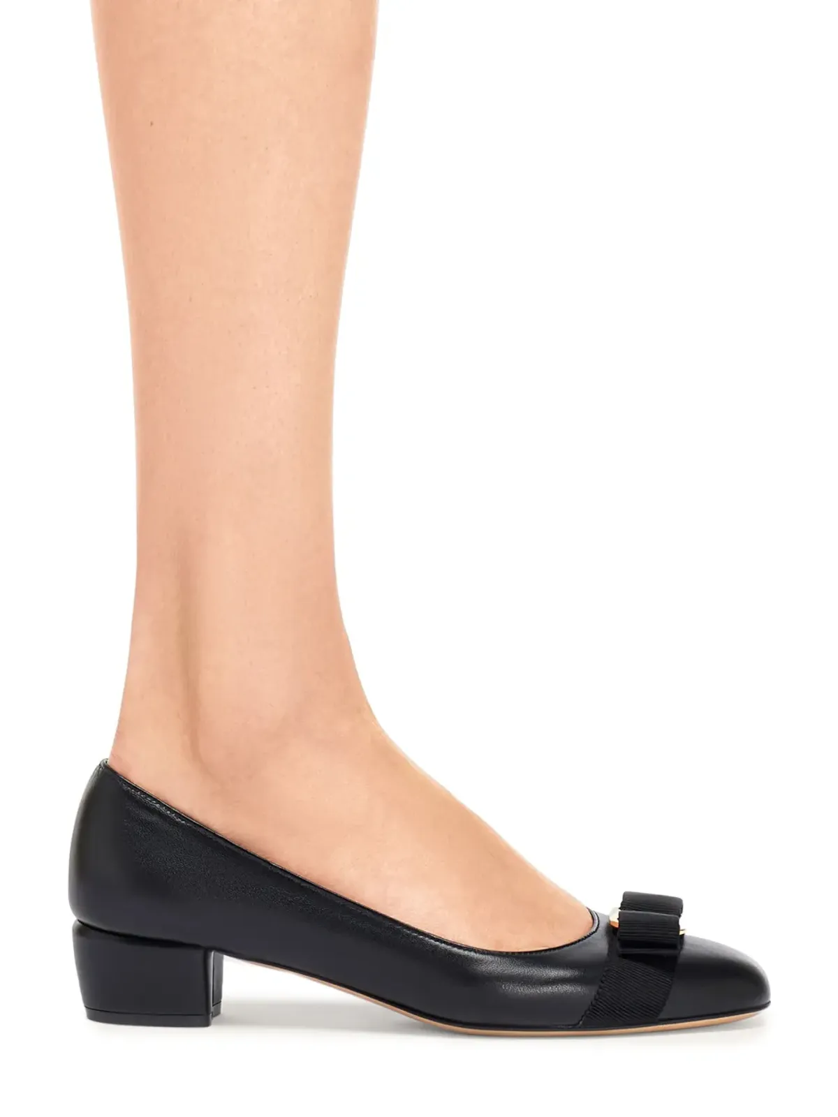Ferragamo Vara 30mm レザー パンプス - ブラック - 画像5