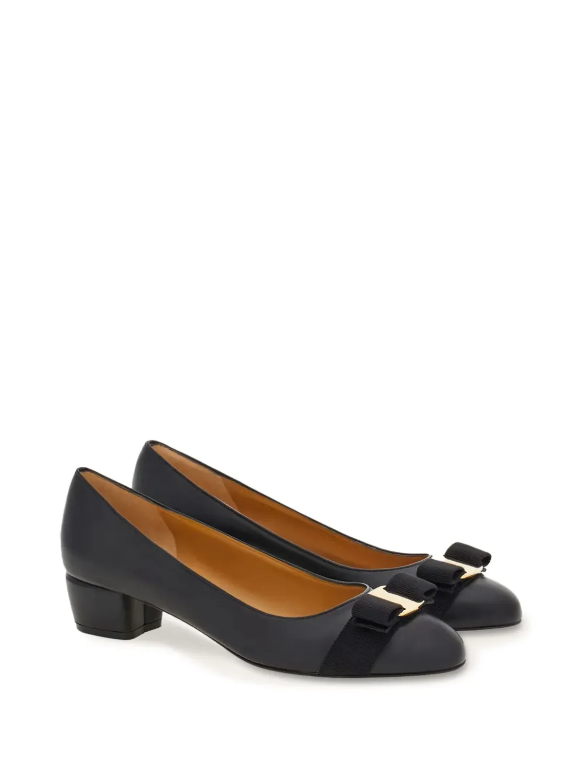Ferragamo Vara 30mm レザー パンプス - ブラック - 画像2