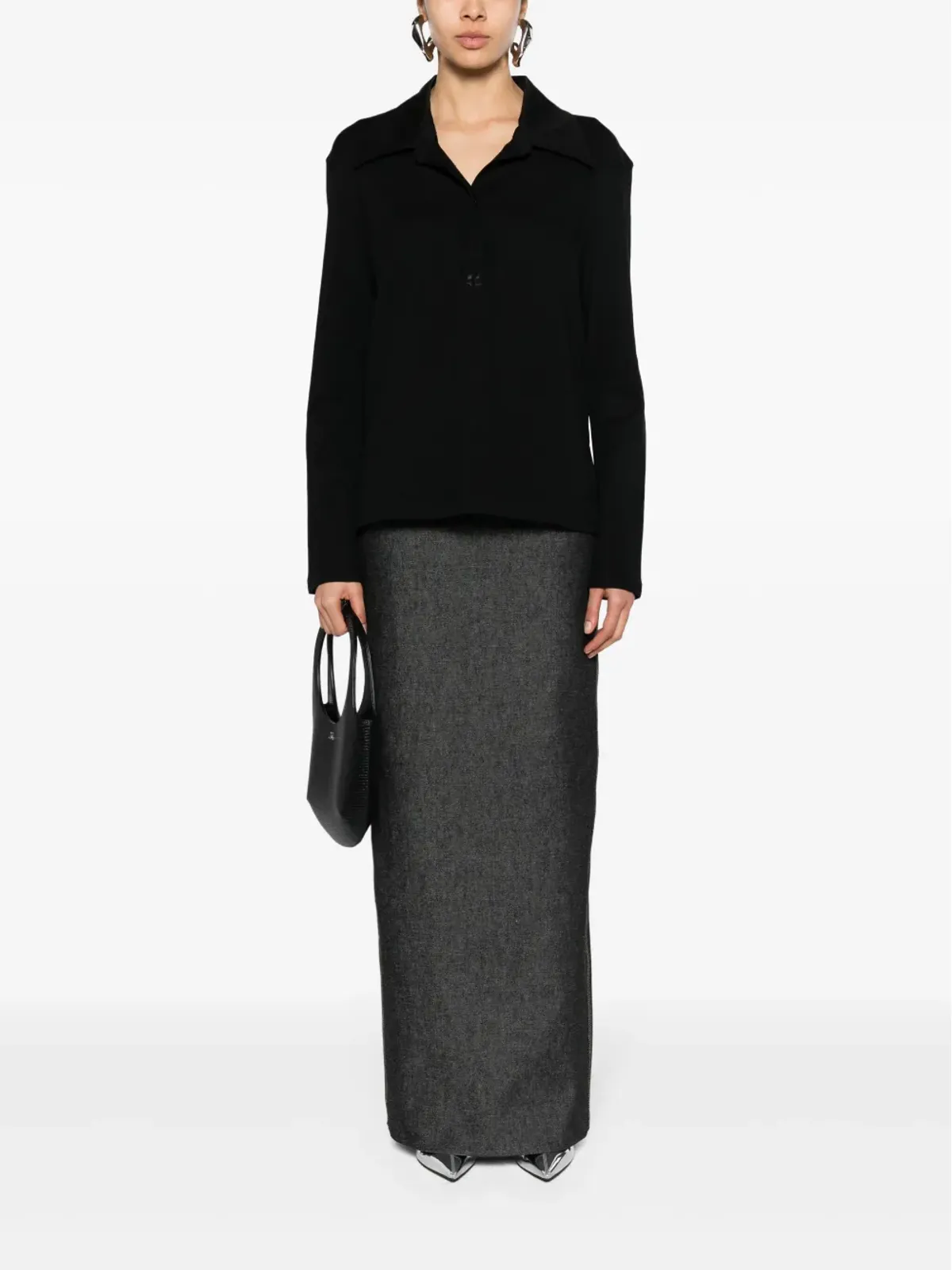 Courrèges ピケコットン ポロシャツ - 画像2