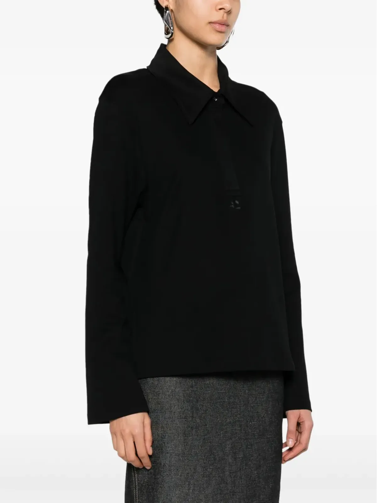 Courrèges ピケコットン ポロシャツ - 画像3