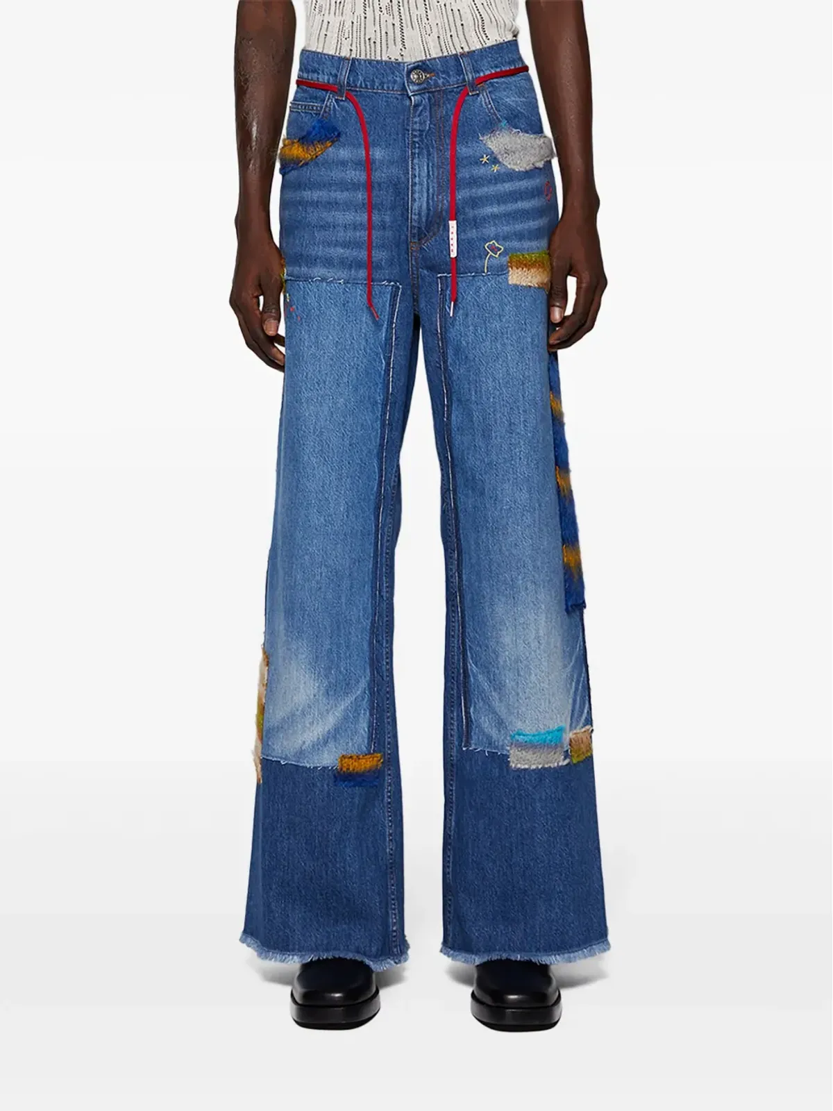 Marni ロゴパッチ コットンデニム ジーンズ - 画像3