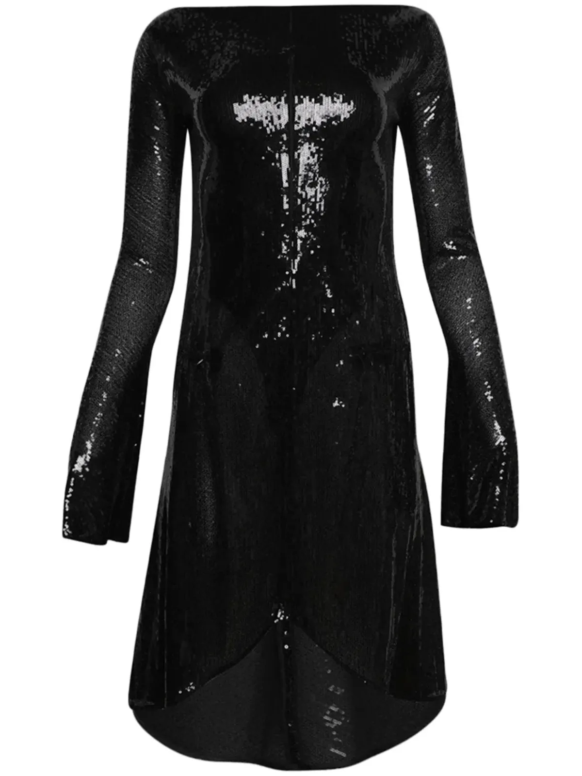 Courrèges エリプス グリッター入りドレス - ブラック - 画像1