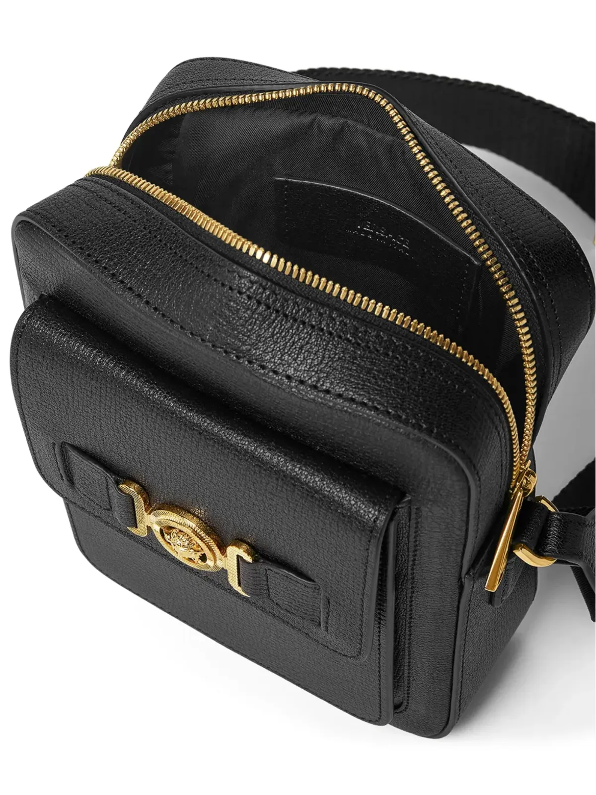 Versace メデューサ・ビッグィー クロスボディバッグ ブラック - 画像5