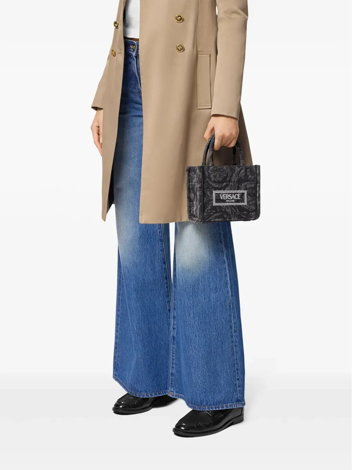 Versace Barocco Athena トートバッグ - ブラック - 画像2