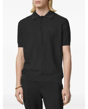Versace バロッコ ニットポロシャツ - サムネイル3