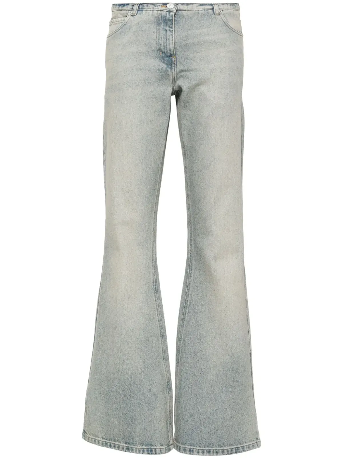Courrèges ブートカット コットンデニムジーンズ - ブルー - 画像1
