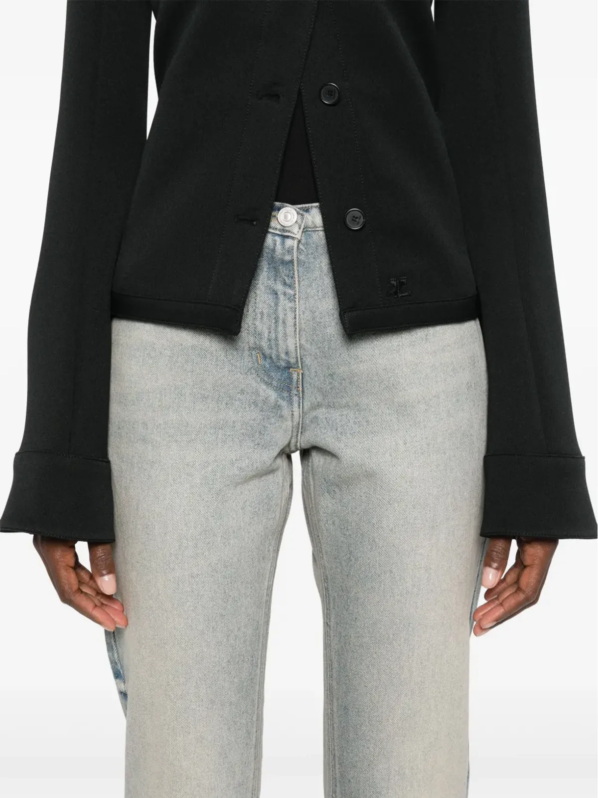 Courrèges ブートカット コットンデニムジーンズ - ブルー - 画像5