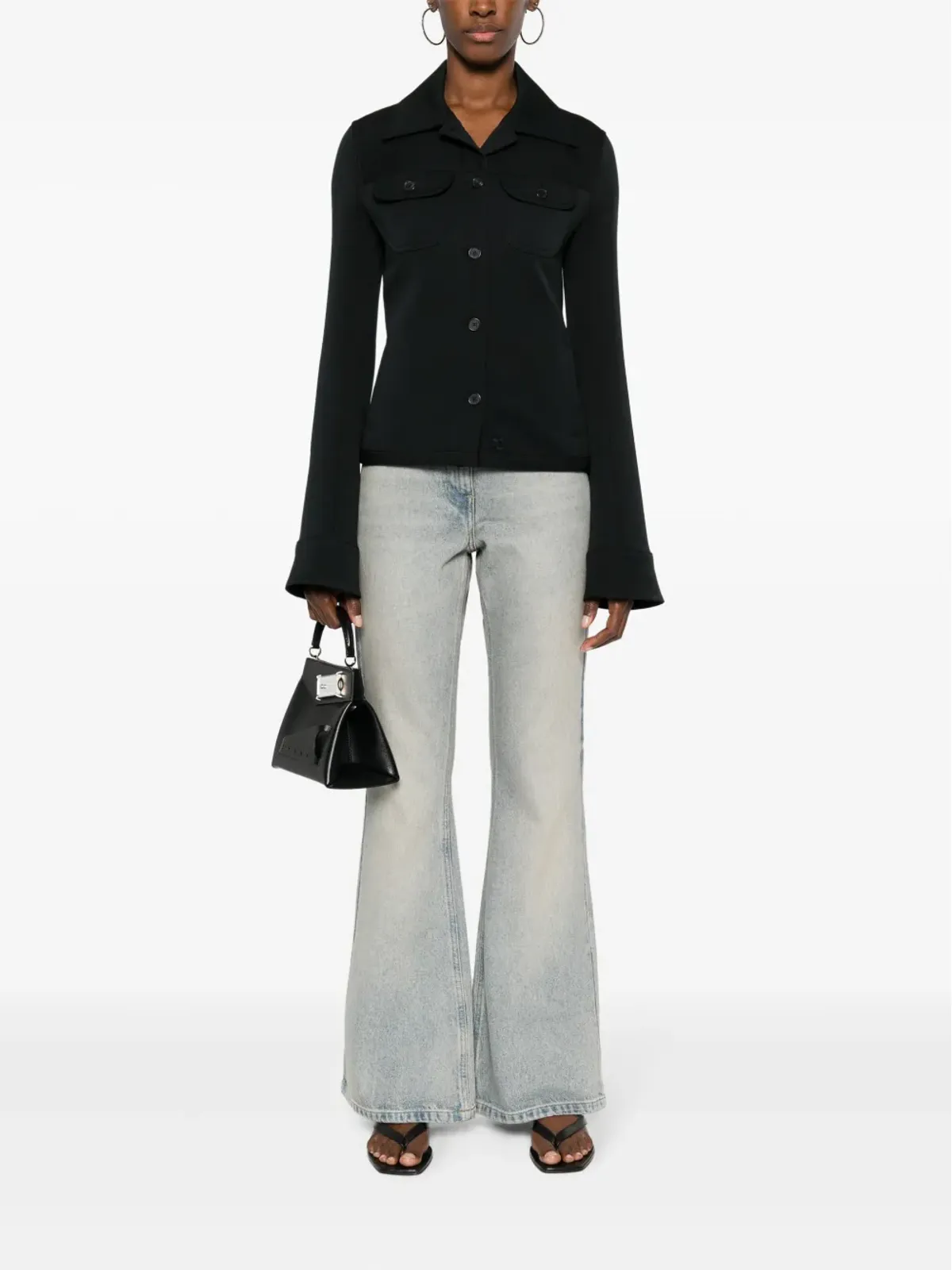 Courrèges ブートカット コットンデニムジーンズ - ブルー - 画像2