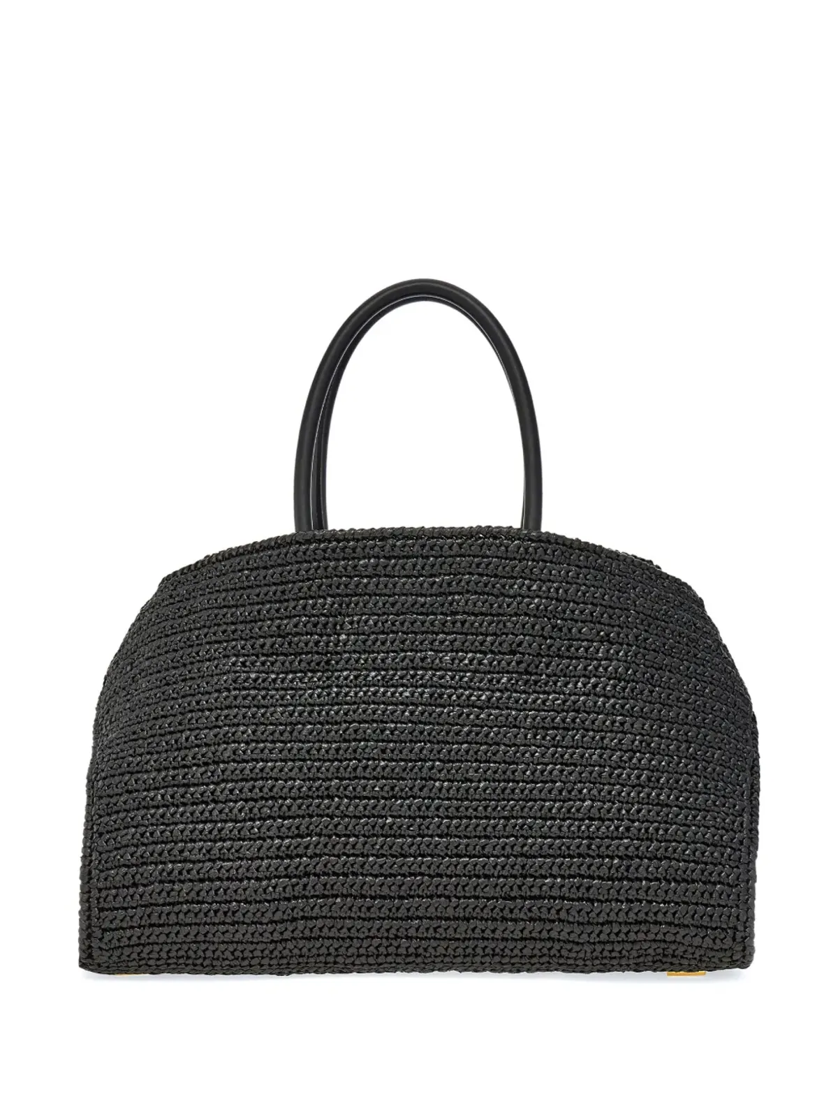 Ferragamo ザ・ハグ ラフィア トートバッグ - ブラック - 画像3