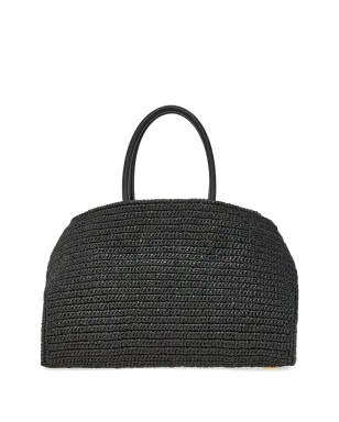 Ferragamo ザ・ハグ ラフィア トートバッグ - ブラック - サムネイル3