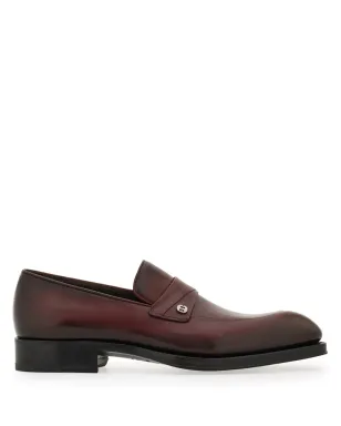 Ferragamo トラメッザ レザー ローファー - レッド - サムネイル1
