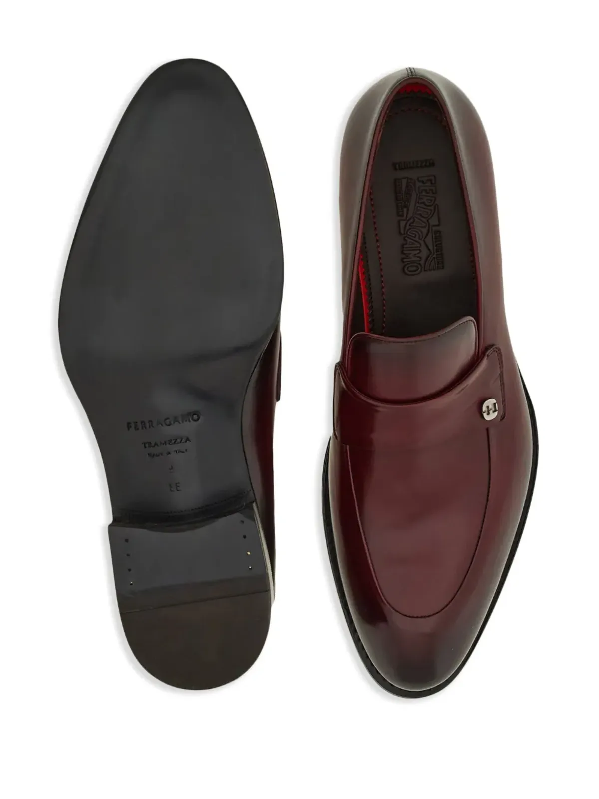 Ferragamo トラメッザ レザー ローファー - レッド - 画像5