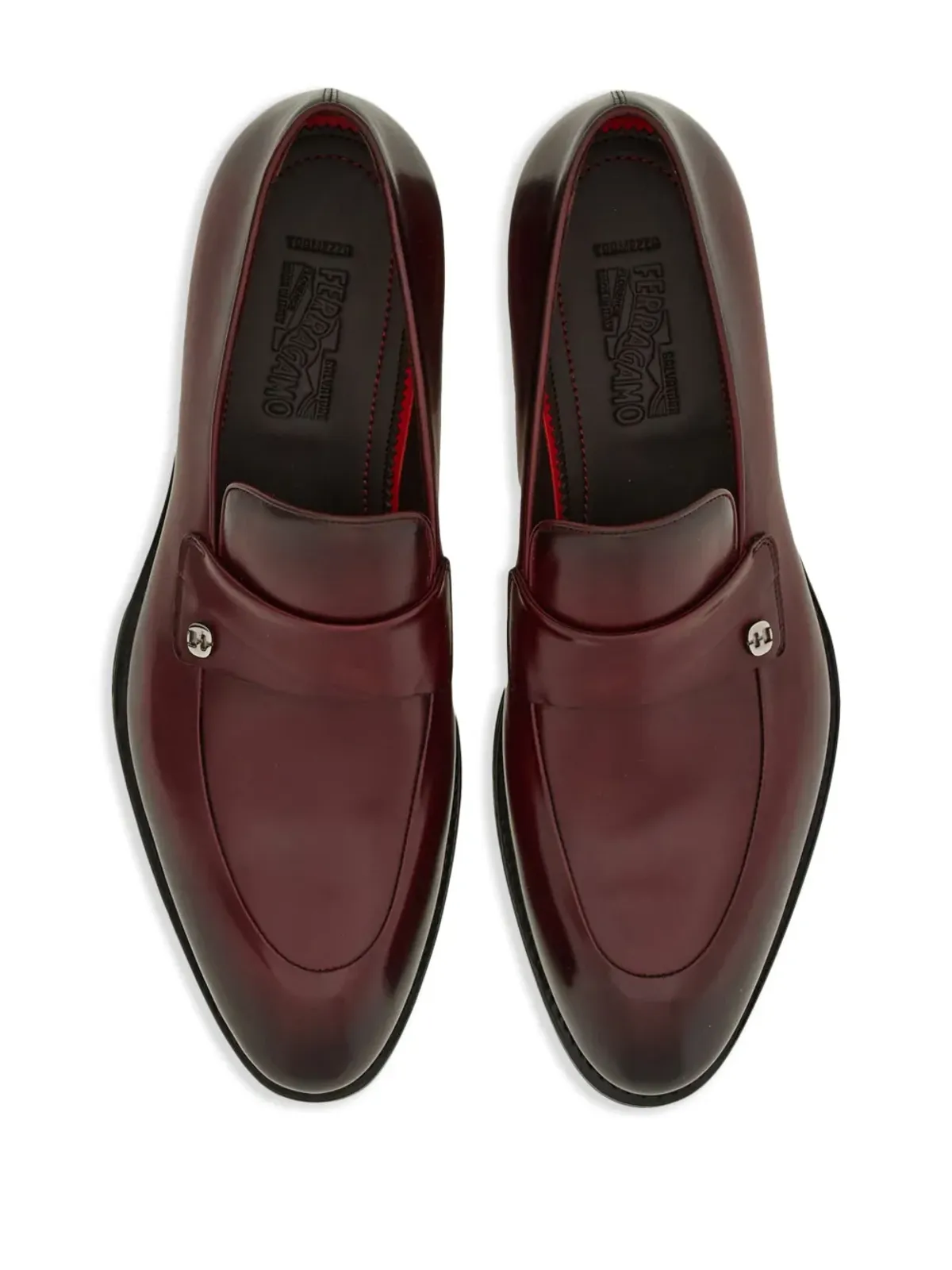 Ferragamo トラメッザ レザー ローファー - レッド - 画像4