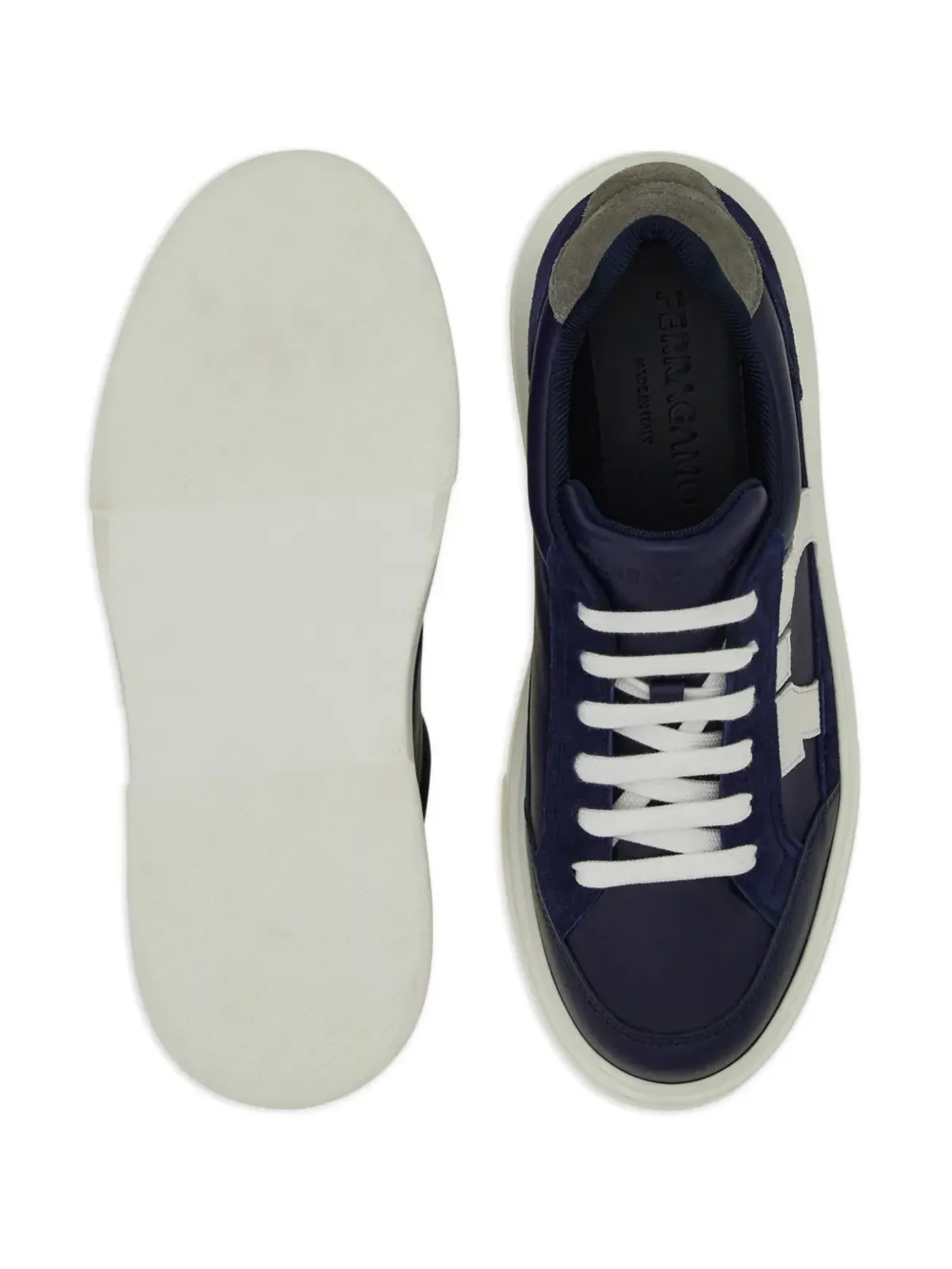 Ferragamo Gancini レザー スニーカー - Blue - 画像5
