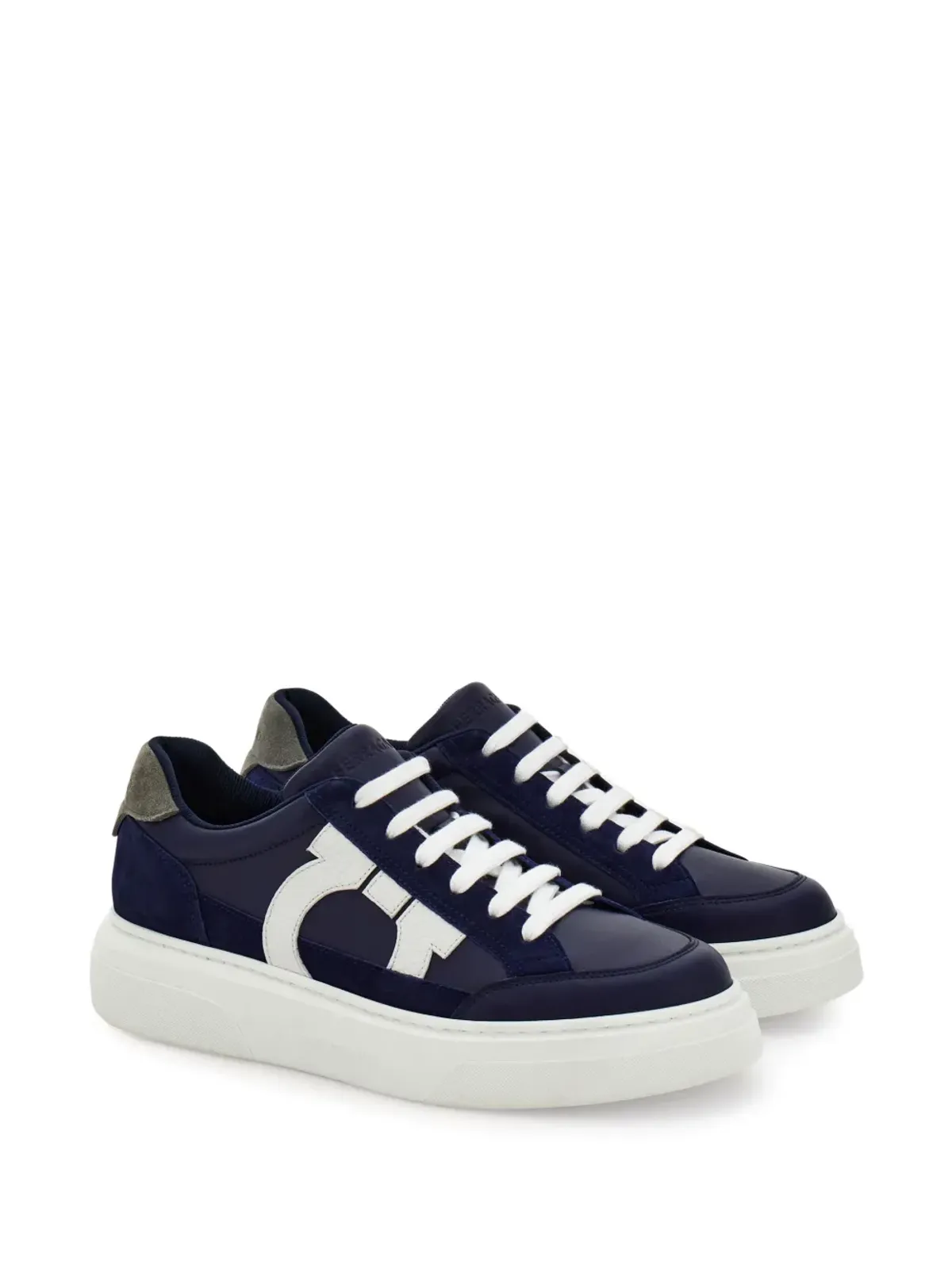 Ferragamo Gancini レザー スニーカー - Blue - 画像2