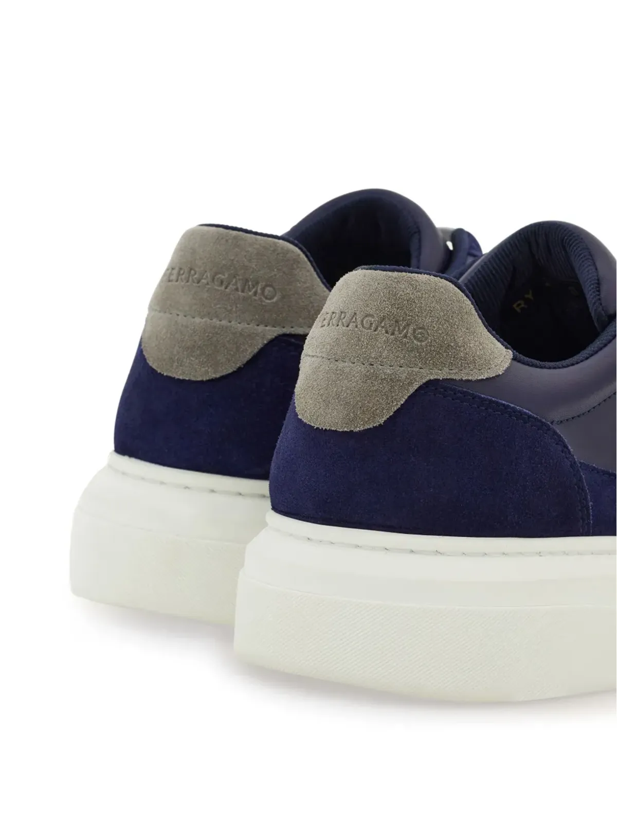 Ferragamo Gancini レザー スニーカー - Blue - 画像3