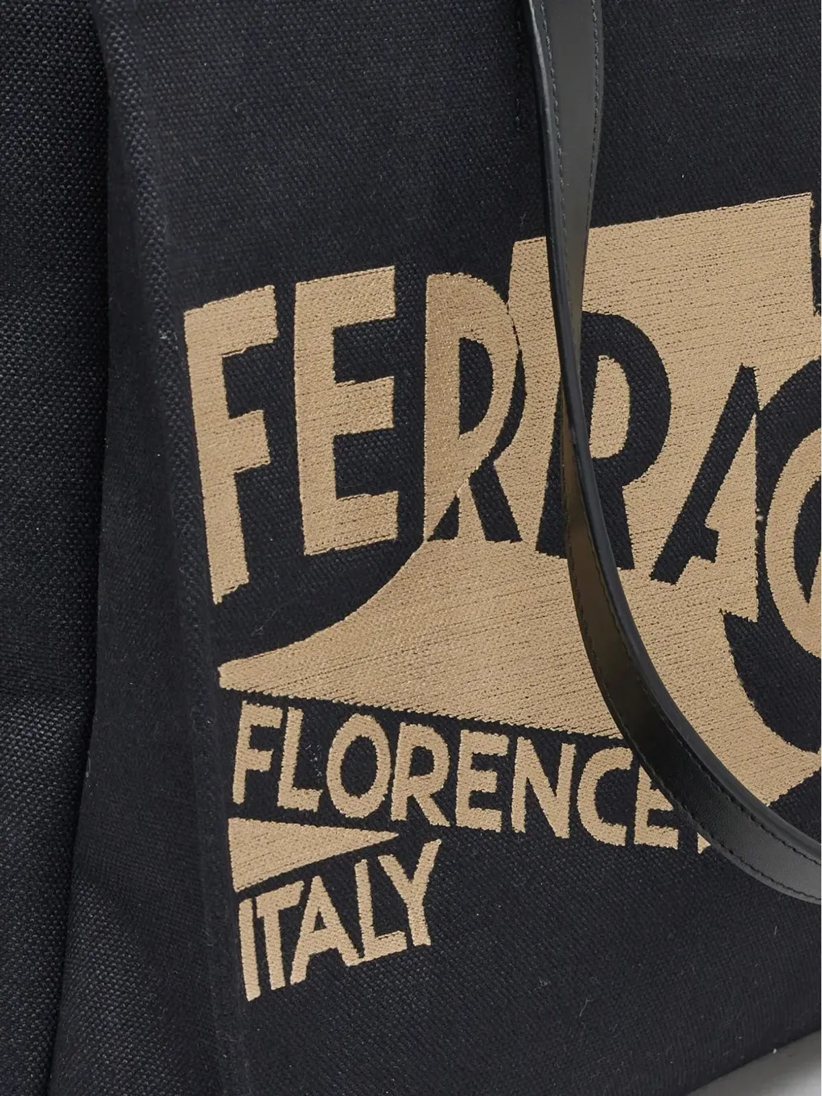 Ferragamo ミディアム Venna ロゴ刺繍 トートバッグ - ブラック - 画像5