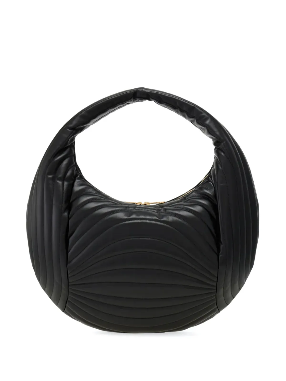 Ferragamo キルテッド ホーボーバッグ - ブラック - 画像2