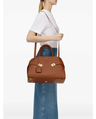 Ferragamo ザ・ハグ レザー トートバッグ ブラウン - サムネイル3