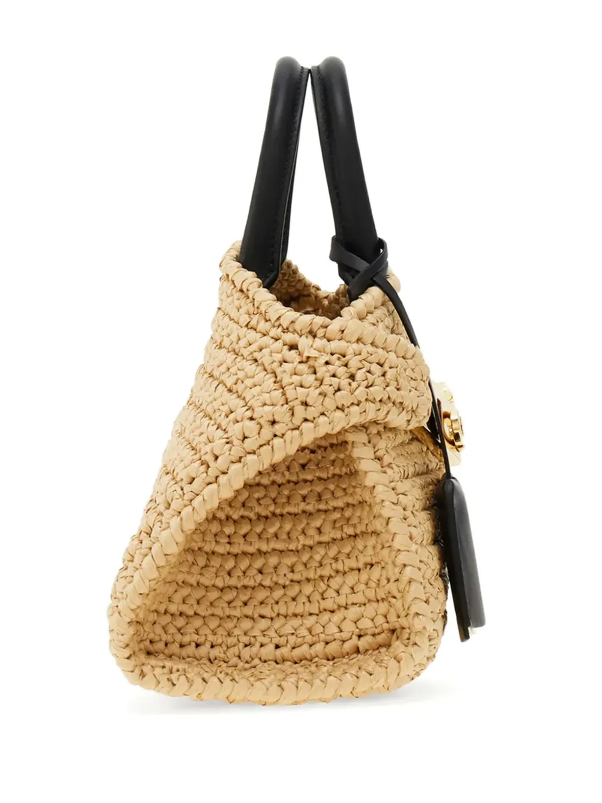 Ferragamo ハグ ラフィア ミニバッグ - ニュートラル - 画像5