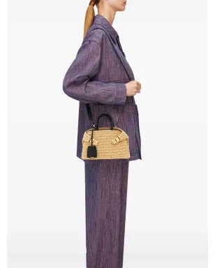Ferragamo ハグ ラフィア ミニバッグ - ニュートラル - サムネイル3