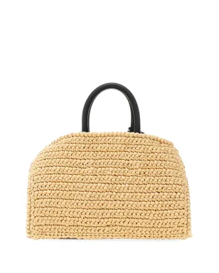 Ferragamo ハグ ラフィア ミニバッグ - ニュートラル - サムネイル4
