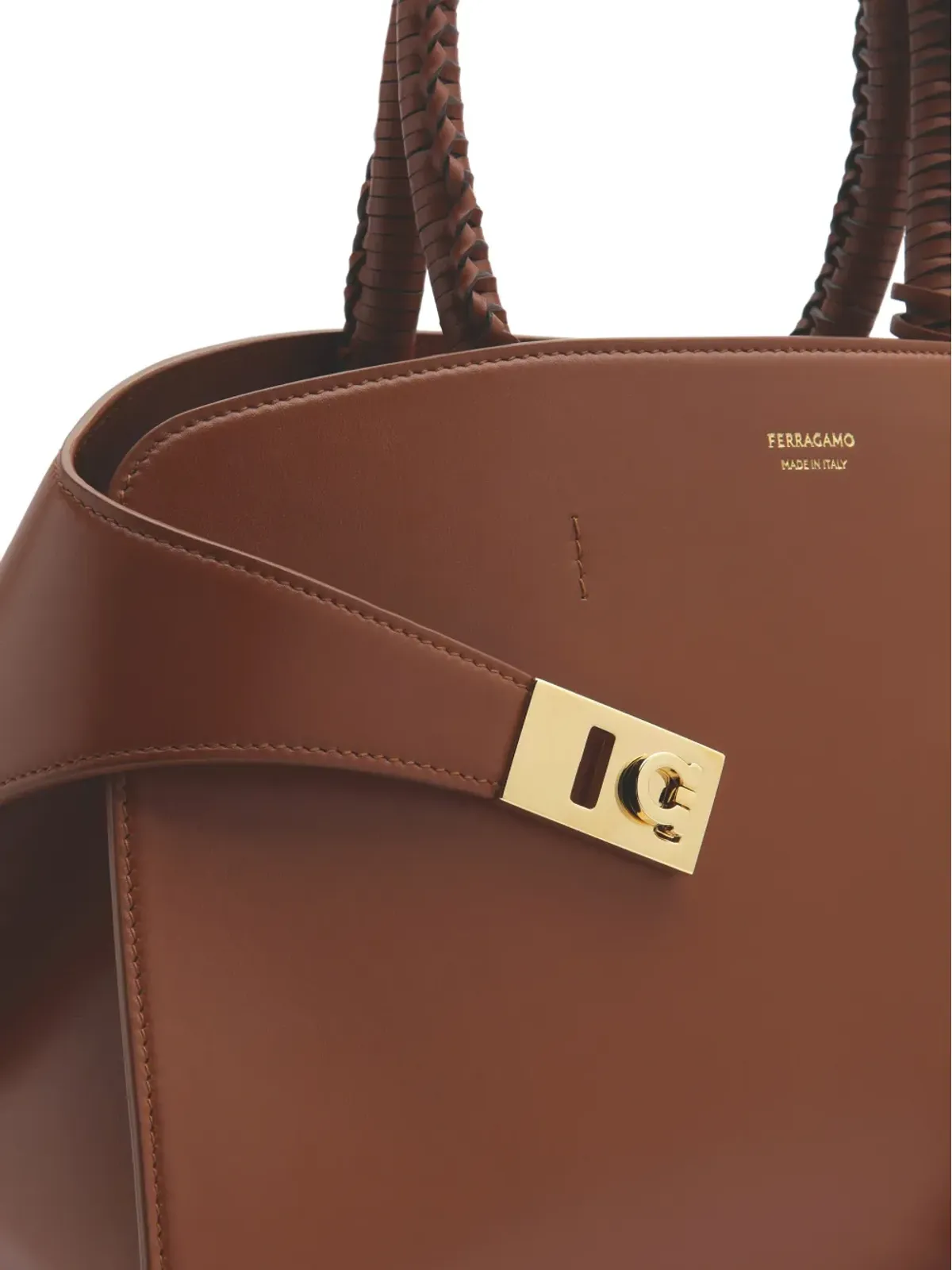 Ferragamo ザ・ハグ レザー・トートバッグ - ブラウン - 画像3