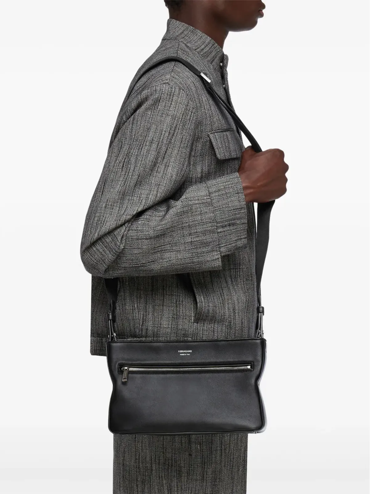 Ferragamo クロスボディレザーバッグ ブラック - 画像2
