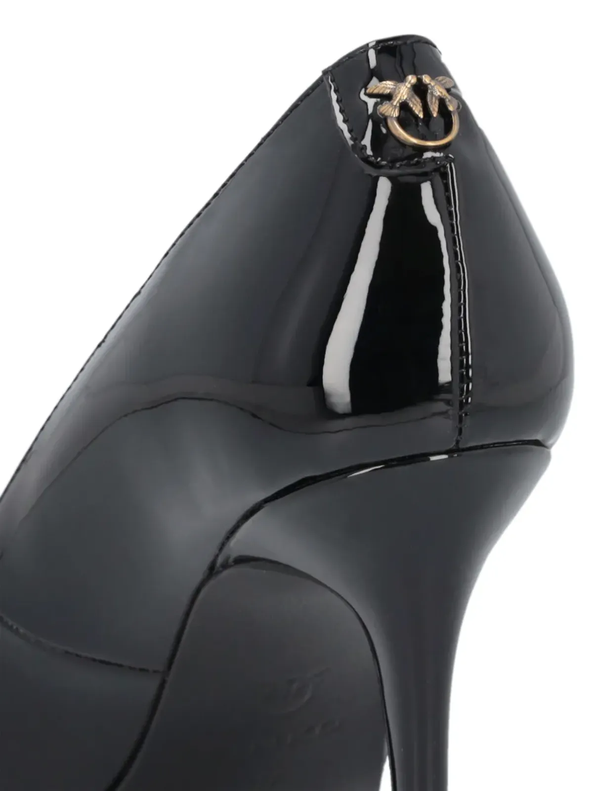 PINKO ジュリエット 90mm パテント仕上げパンプス - ブラック - 画像3