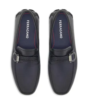 Ferragamo ガンチーニ・プレート レザー ドライビングシューズ - サムネイル4